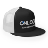 ONLOCK Logo Slogan Trucker Cap - Black / White