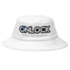 ONLOCK Logo Slogan Flexfit Bucket Hat - White