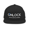 ONLOCK Logo Slogan Snapback Hat - Black
