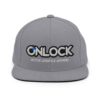 ONLOCK Logo Slogan Snapback Hat - Silver