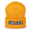 ONLOCK Logo Slogan Cuffed Beanie - Gold