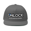 ONLOCK Logo Slogan Flat Bill Cap - Grey