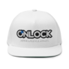 ONLOCK Logo Slogan Flat Bill Cap - White