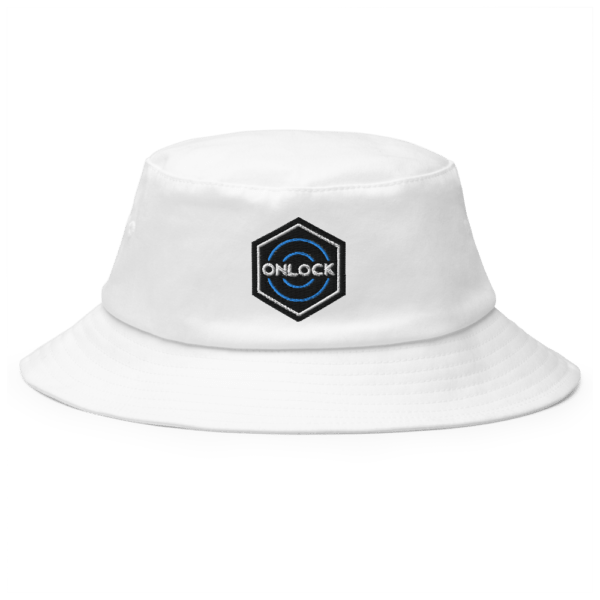 ONLOCK Hex Brand Dark Flexfit Bucket Hat - White