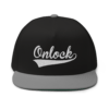 ONLOCK Team Player White Flat Bill Cap - Black / Grey