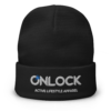 ONLOCK Logo Slogan Knit Beanie - Black