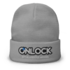 ONLOCK Logo Slogan Knit Beanie - Gray