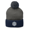 ONLOCK Hex Brand Light Pom-Pom Knit Cap - Dark Heather Gray / Navy