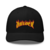 ONLOCK Yellow Red Flames Gnar Retro Trucker Cap - Black