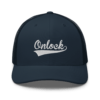 ONLOCK Team Player White Retro Trucker Cap - Navy