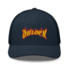 ONLOCK Yellow Red Flames Gnar Retro Trucker Cap - Navy