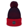 ONLOCK Hex Brand Dark Pom-Pom Beanie - Navy / Red