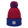 ONLOCK Hex Brand Light Pom-Pom Beanie - Red / Royal
