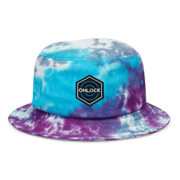 ONLOCK Hex Brand Dark Tie-dye Bucket Hat - Purple / Turquoise