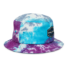 ONLOCK Hex Brand Dark Tie-dye Bucket Hat - Purple / Turquoise