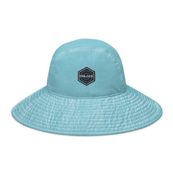 ONLOCK Hex Brand Dark Wide Brim Bucket Hat - Caribbean Blue