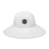 ONLOCK Hex Brand Dark Wide Brim Bucket Hat - White