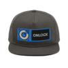 ONLOCK Blue Rectangle Mesh Back Snapback Front