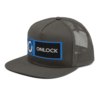 ONLOCK Blue Rectangle Mesh Back Snapback Left Front
